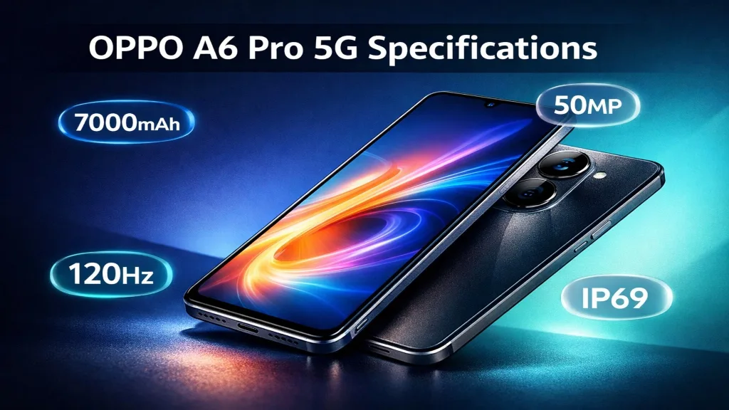 oppo a6 pro 5g specifications features